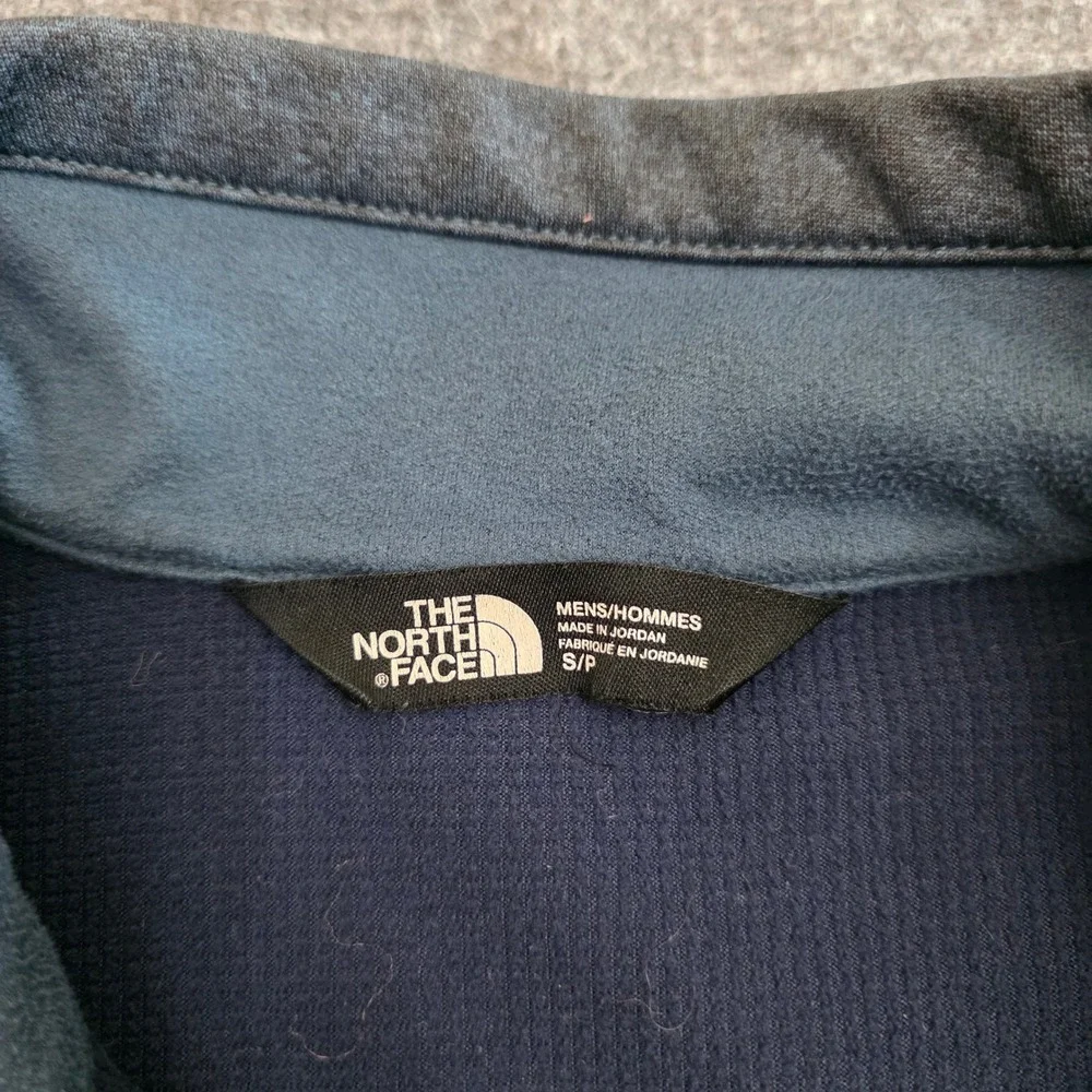 The North Face WindWall Jacket Mens Small Blue‎ Fleece Lined Full Zip Softshell